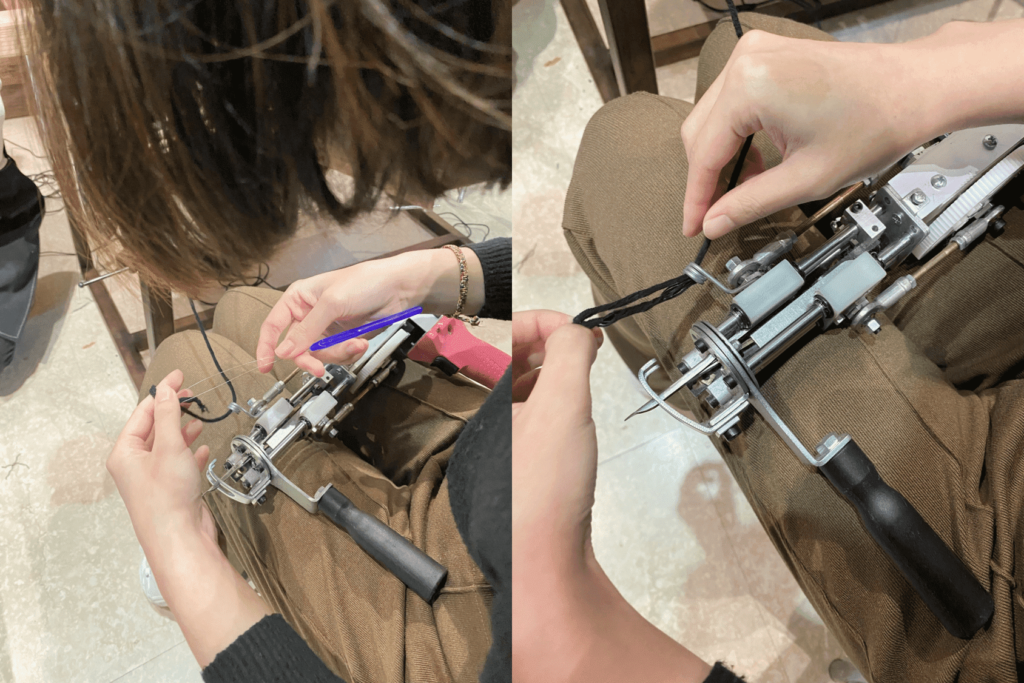 桃園青埔 Does Art 都是藝術 手作體驗工坊 簇絨槍使用教學