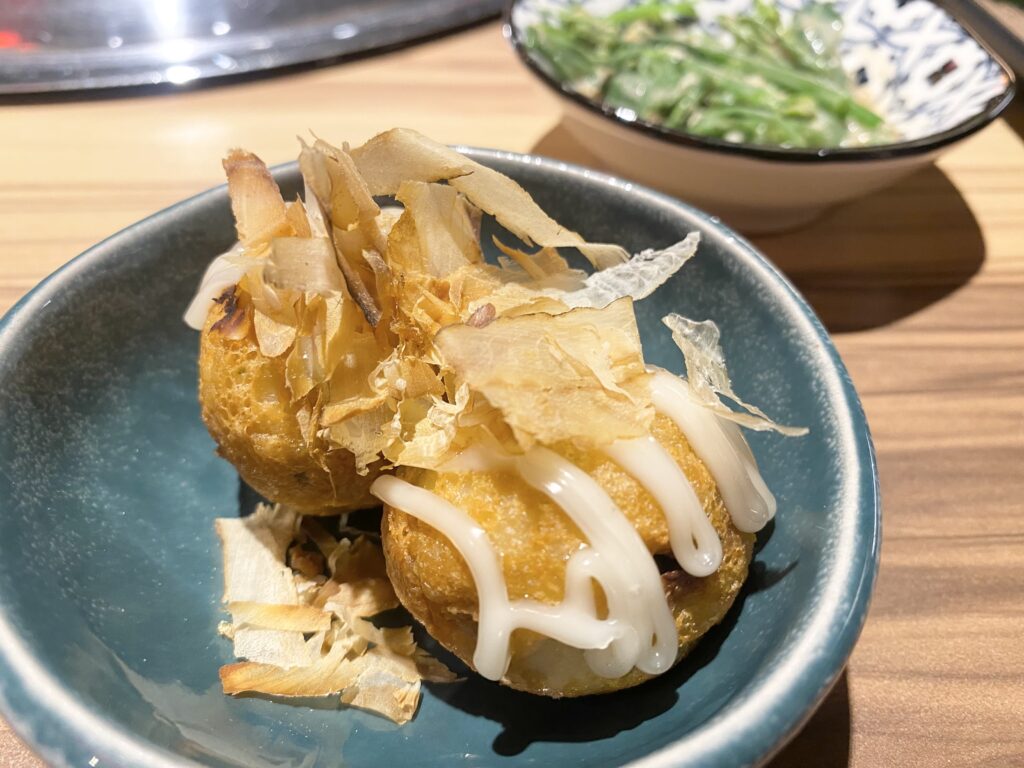 基隆 狸小路燒肉專賣店 先付九品 章魚燒
